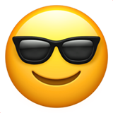 Lächelndes Gesicht mit Sonnenbrille Emoji