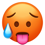 Schwitzendes Gesicht Emoji